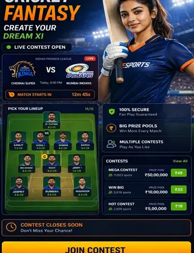 T20 (t20 live score) fantasy cricket & matchday visual 3